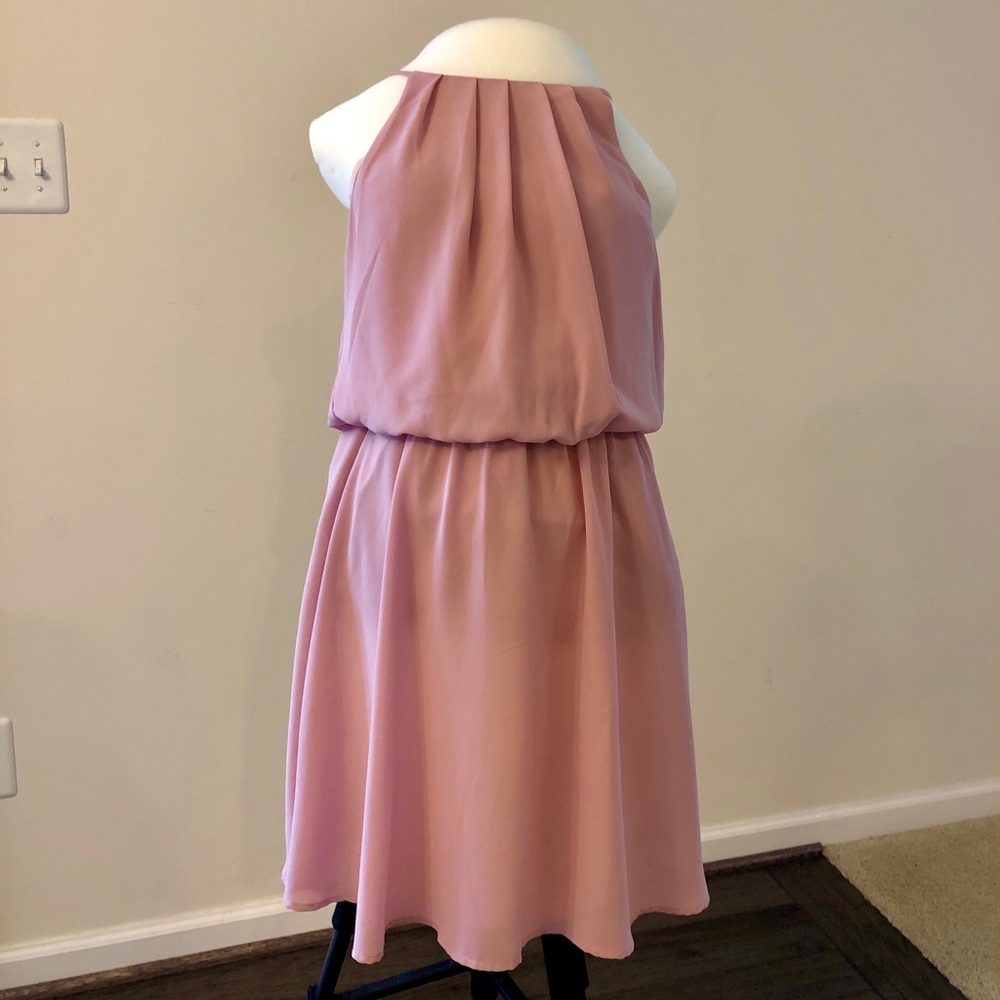 Francesca's Blush Pink Sleeveless Dress